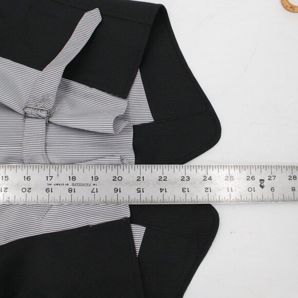 John Varvatos Vest Mens small viscose Blend Striped Gilet Waistcoat gray formal - Picture 6 of 12